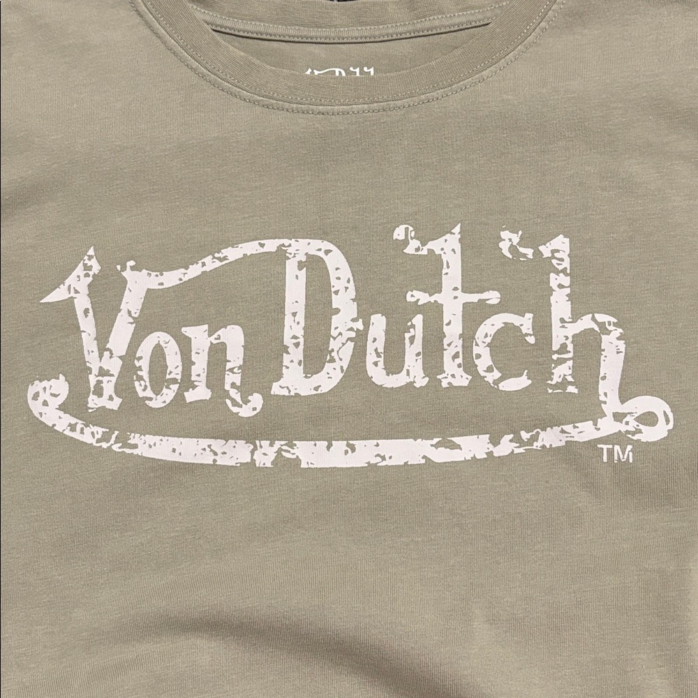 Von Dutch Sage Green Logo Tee - Picture 8 of 11